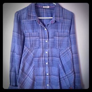 Womens long sleeve button up